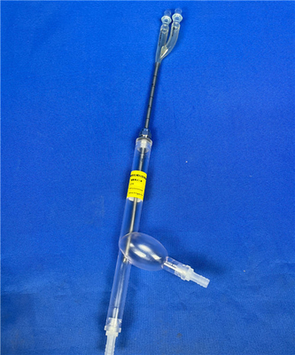 ISO 18193-Figura C.2 Modelo vascular de la vena superior cava del atrio derecho para probar la recirculación de la cánula de doble lumen
