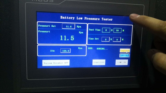 IEC62133 cámara de presión baja de la batería de litio de la cláusula 7.3.7 para simular la prueba de la mucha altitud