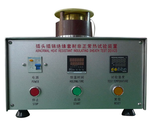 Cuadro anormal 40 pernos de máquina de prueba de la resistencia térmica del enchufe que aíslan las mangas IEC60884-1