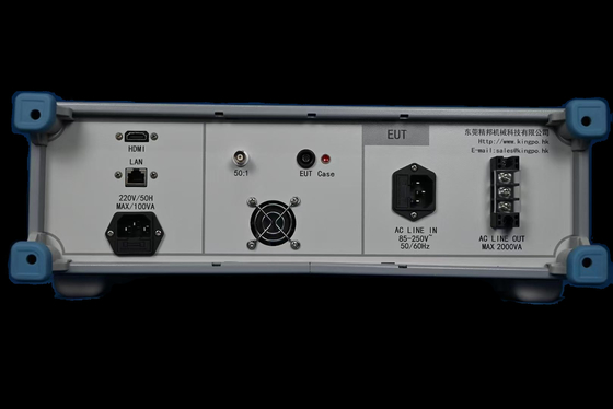 Equipo de ensayo médico para ensayo de tensión residual IEC incluye cables y certificado de calibración