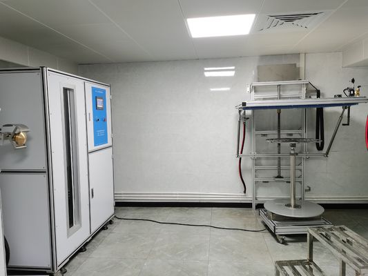 Equipo de prueba IPX6K IEC60529 con altura de goteo ajustable y construcción de acero inoxidable para pruebas de protección contra la entrada de agua